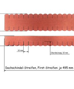 23.407 Dachschindeln Biberschwanz (33 mm) rot - 6